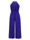 Cutout Tied Pleated Sleeveless Jumpsuit